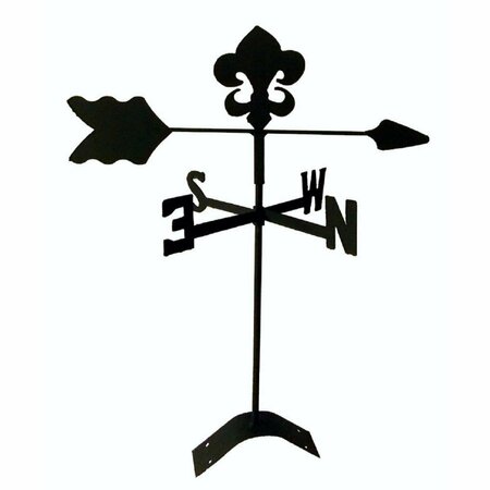 THE LAZY SCROLL Fleur De Lis Roof Mount Weathervane TH331095